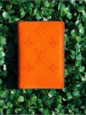 Louis Vuitton Orange Monogram Card Wallet